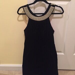 Milly Black Dress with Silver Embellishments